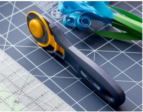 OLFA 45mm Cuttador rotativo de mudança rápida-cortador de tecido rotativo com tampa de lâmina para artesanato,