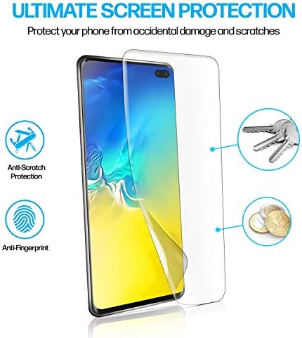 Teoria de potência projetada para o protetor de tela Samsung Galaxy S10 Plus [não vidro], kit de instalação fácil,