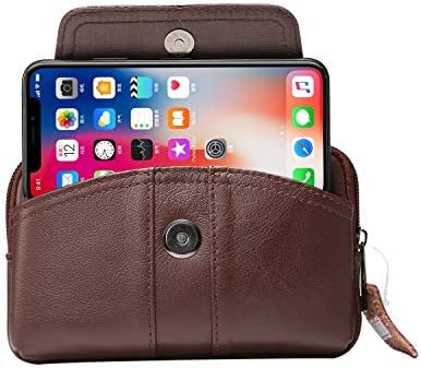bolsa de proteção telefônica bolsa genuína bolsa de couro, bolsa de couro premium compatível com iphone 11