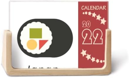 Planejador de calendário de mesa maki 2022, local japonês