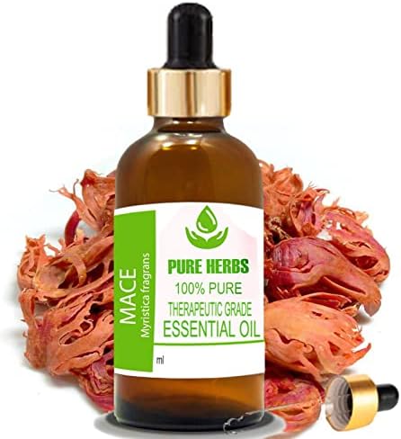Ervas puras Mace Pure & Natural Terapeautic Grade Essential Oil com conta -gotas 15ml