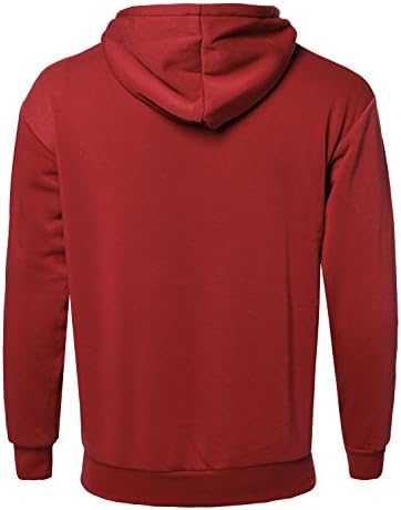 Estilo de William Men's Basic Pullover Flowed Sweatshirt