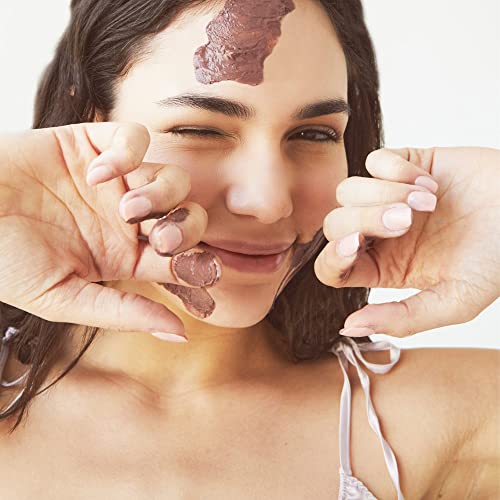 SINESIA | A beleza abraça a máscara facial de chocolate revitalizante cremosa | Máscara facial natural, vegana e hidratante | Tratamento facial com o spa com manteiga de cacau | Máscara de firmamento de pele para o rosto