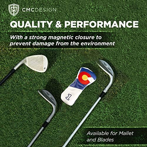 CMC Design CMC Custom Colorado Golf Driver Driver Chead Chead - Glove Soft forncing - Elementos de design incluem