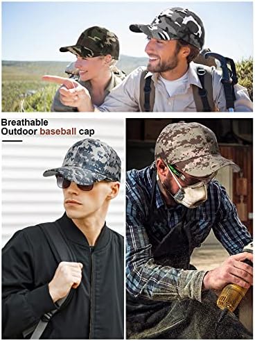 10 peças Camuflagem Baseball Cap Hat Militar