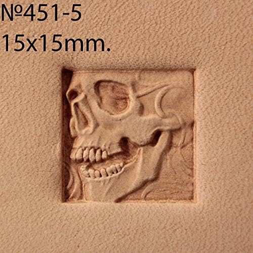 Dez Skulls Skull Kit de couro Stamp Fool Stamps Stamping escultura Ferramentas
