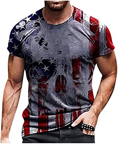 Camisas do Dia da Independência Plus Size para homens 2023 FLAWNECK PRIMEIRA PRAPILHA DE PRAPIFICAÇÃO