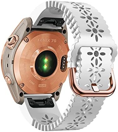 WSCEBCK 20mm Silicone Smart Watch Strap para Garmin Fenix ​​7S 6S Pro RELMAFIMENTO RÁPO