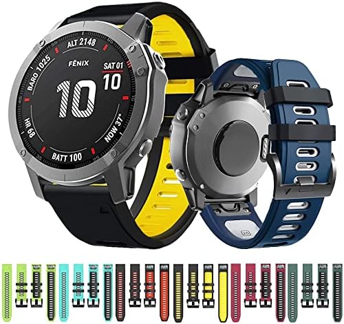 Skm 22 26mm de pulseira de pulseira para Garmin Fenix ​​6x 6 Pro 7x 7 5x 5 mais 3HR MK2 Smart Watch Bracelets Silicone Belt Forerunner 935 945