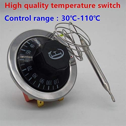NUNOMO 1 NC 30-110 ℃ Termostato AC220V 16A Dial Termure Control Switch Sensor