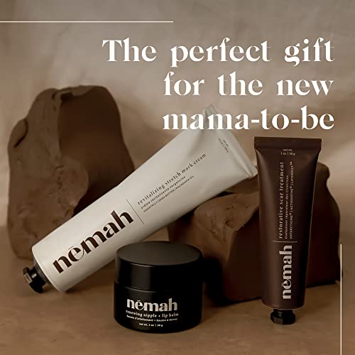 Novo kit Mama Essentials, inclui revitalizar o creme de estrias, creme de cicatriz restaurador e renovação