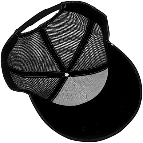 Baseball Mesh Cap Hip Hop Hat Bon Curved Brim Hat Snapback Hat para homens Mulheres ao ar livre