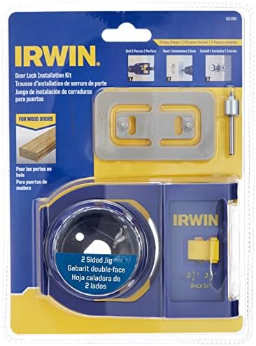 Kit de instalação de trava de porta Irwin para portas de madeira