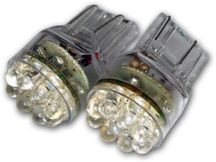 Tuningpros ledrsm-t20-w15 marcadores laterais laterais lâmpadas LED lâmpadas T20 cunha, 15 LED White
