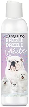 O cão feliz Razzle deslumbrando shampoo de animais de estimação branco, 16 onças.