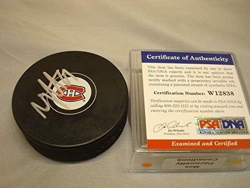 Max Pacioretty assinou o Montreal Canadiens Hockey Puck PSA/DNA CoA 1A - Pucks NHL autografados