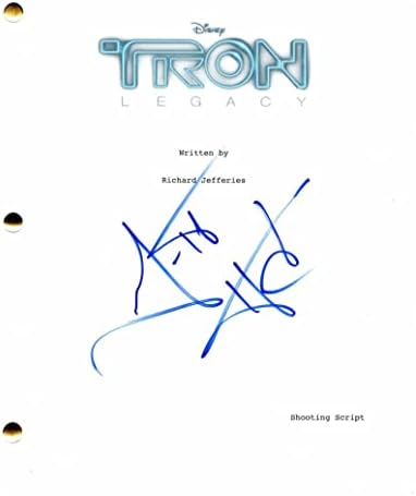 Garrett Hedlund assinou o autógrafo Tron Legacy Full Movie Script - Co -estrelando: Jeff Bridges, Olivia Wilde, Michael Sheen, Serinda Swan, Troy, quatro irmãos, país forte, Mudbound, Friday Night Lights