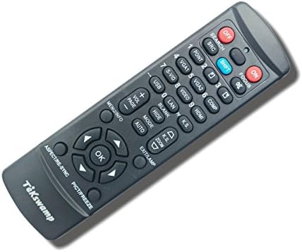 Controle remoto de projetor de vídeo tekswamp para sanyo plc-xu75