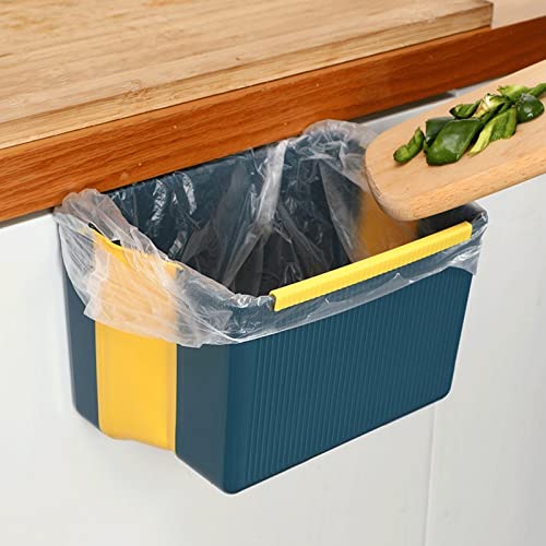 Zukeeljt lixo lata de cozinha lixo pode pendurar dobramento para a porta da porta da casa de armazenamento pendurado