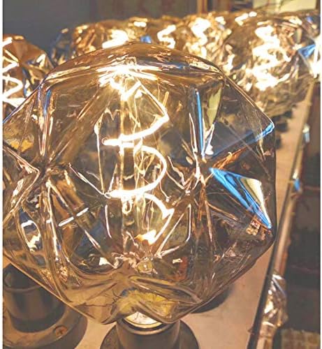 E26 Bulbo de filamento de LED diminuído de 4w, branco 2300k 40W 40W 360 lúmen Edison Bulbos vintage para sala de jantar interno, G125 Faceted Diamond Shape