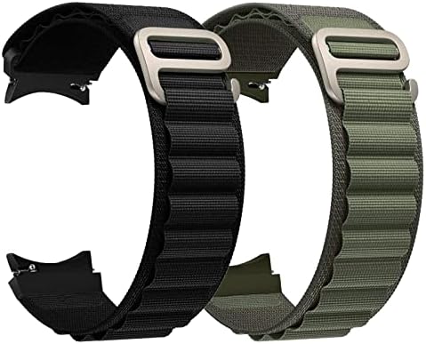 Bandas de nylon de loop alpino compatíveis com Samsung Watch 5 Pro 45mm/Galaxy Watch 5 40mm 44mm/Galaxy