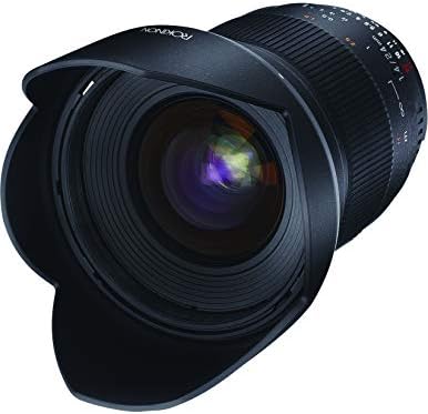 Rokinon 24mm f/1.4 lente de angular ampla asférica para Nikon com chip AE automático para abertura automática, exposição automática e confirmação de foco RK24MAF-N