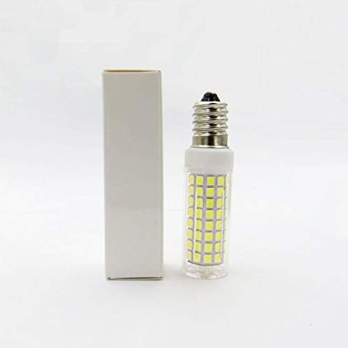 E14 10W Lustre LED de lustre de 10w, lâmpada de 6000k Luz do dia 102 LED 2835-SMD Lâmpada de 900lm para lâmpada de vela de janela elétrica, lâmpada incandescente de 90 watts equivalente, AC 120V