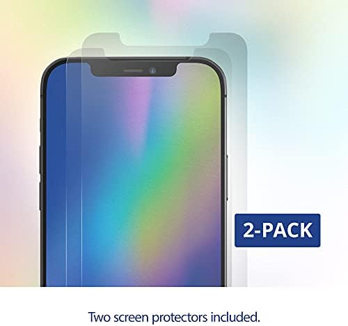 Proteção Max Protection HD Protection - 2 pacote - Protetor de tela de vidro temperado - Feito para Apple iPhone SE - Case Friendly, Clear