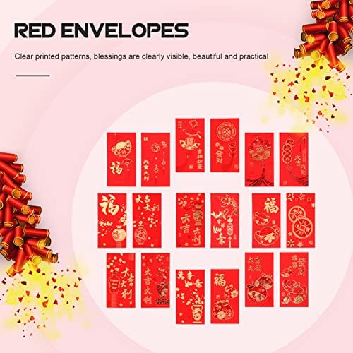 Envelope de dinheiro fofo doiTool 36pcs Festival de primavera Red Envelope Ano de pacotes vermelhos