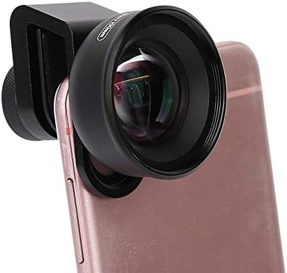 Lente da câmera de telefone nofaner, lente macro externa de alta definição externa universal com suporte para clipe para telefone celular