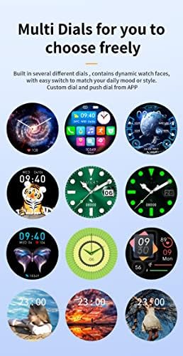 Relógio inteligente para homens e mulheres ai voz ip68 relógio inteligente à prova d'água para Android iOS Phone Fitness Watch com freqüência cardíaca da pressão arterial Monitor do sono