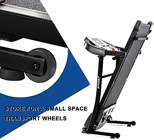 Treadmills for Home com 12 programas automáticos e 3 modos, Máquinas de corrida portáteis em execução em esteira