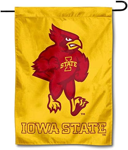Iowa State Mascot Logo Bandeira do jardim e banner de quintal