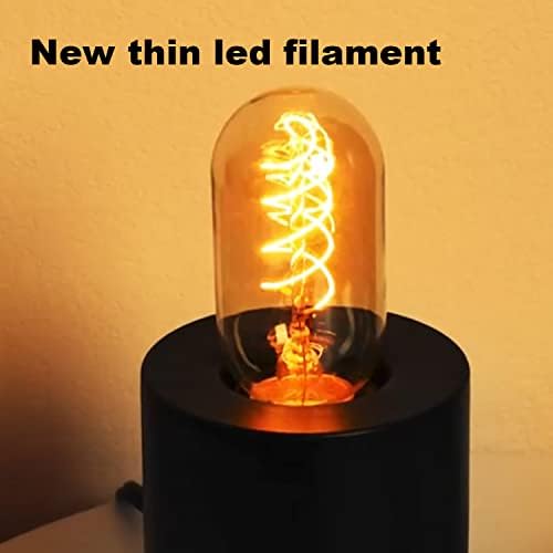 Lâmpada de filamento em espiral LED vintage T14, lâmpada E26 LED 4W Bulbos E26 equivalente 40 watts Branco