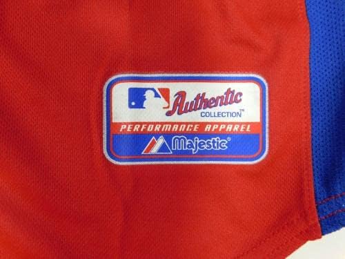 2007-10 Philadelphia Phillies Blank emitiu Red Jersey BP ST 50 DP08641 - Jerseys de jogo MLB usado