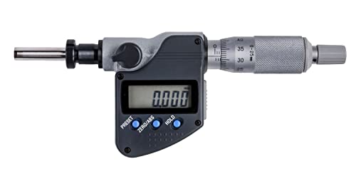 Mitutoyo 350-252-30 MHN2-25MX Cabeça micrômetro, com porca de grampo, 25 mm, 0,001 mm