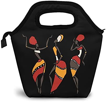 Lancheiras africanas para mulheres para mulheres lanche de lancheira isoladas com bolsa de calcinha com