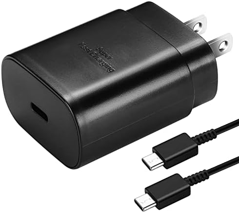 S22/S23 Carregador Ultra, 25W USB C Super Fast Charger Tipo C para Samsung Galaxy S23 Ultra/S23/S22 Ultra/S22/S22+/S21/S21