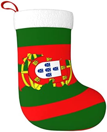 Qg zzx Portugal Banduk Christmas mechando meias de natal lareira pendurada meia decoração de férias de