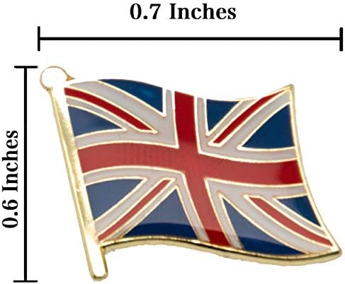A-One 2 PCS Pack-London Big Ben Bordery+Inglaterra Pino de lapela de bandeira, patch de torre de relógio,