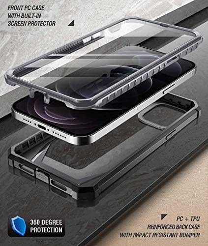 Série Poética Guardião Projetada para Iphone 12 Pro Max Case de 6,7 polegadas, Proteção de proteção à prova