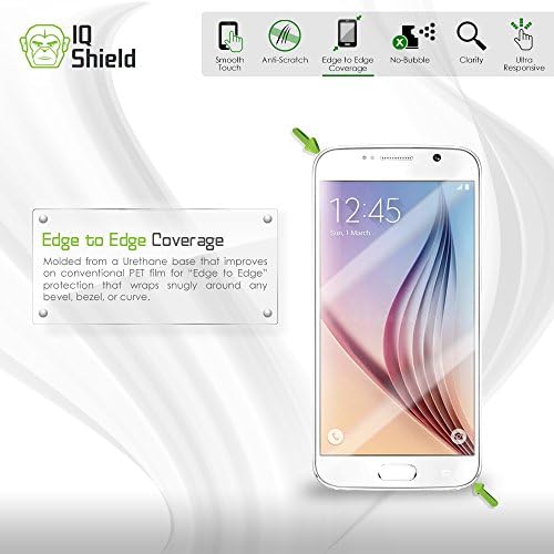 Protetor de tela do IQ Shield compatível com o iPhone 8 Liquidskin Anti-Bubble Clear Film