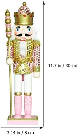 Pretyzoom decoracionas para salas de casa natalbracker Figura adorno 30cm | 11,8 polegadas de decoração de natal