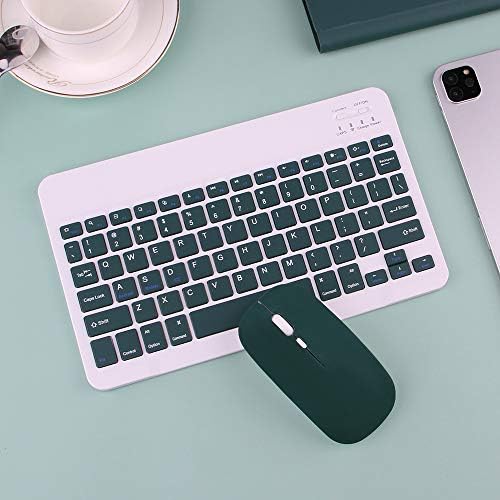 IPAD AIR 4 2020 Caixa de teclado de 10,9 polegadas com mouse sem fio Bluetooth, teclado de cor destacável elegante