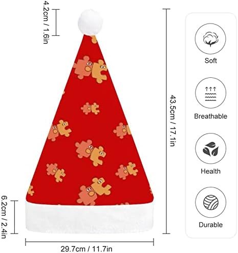 Puzzles engraçados chapéu de Natal Papai Noel Chapé