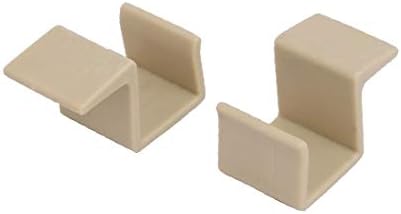 X-dree 20mm mobiliário berço de madeira plástico suportes suspenso khaki 8pcs (20 mm muebles cuna de madera valla de plástico colgante soporte titular de cor caqui 8pcs