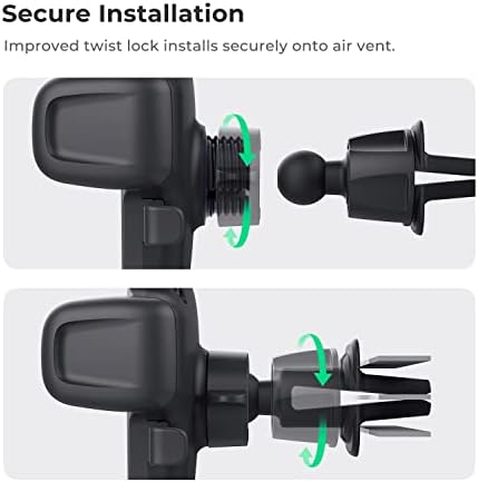 Iottie Easy One Touch 5 Air Vent e Flush Mount Combo - Suporte de telefone para montagem universal para iPhone