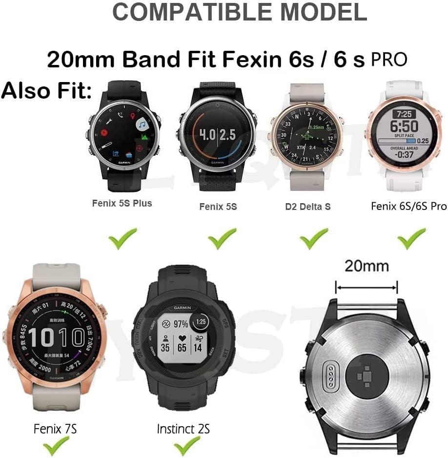 Czke para Garmin Quickfit Watch Band Fenix ​​6S WatchBands