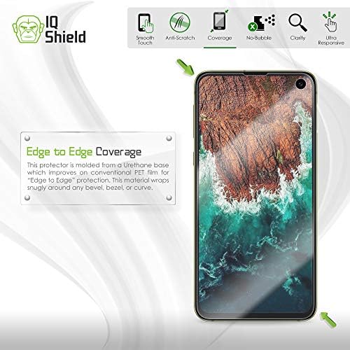 Protetor de tela do IQ Shield Compatível com Samsung Galaxy S10E Filme Limpo Anti-Bubble de 5,8 polegadas