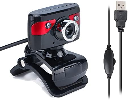 Câmera de computador USB com microfone embutido, plugue da webcam e reprodução de câmera de computador Mic HD para videoconferência de suprimentos de computador